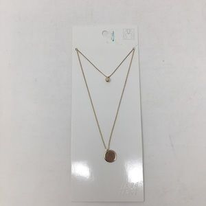 H&M 2 Necklace Set Gold Plated
